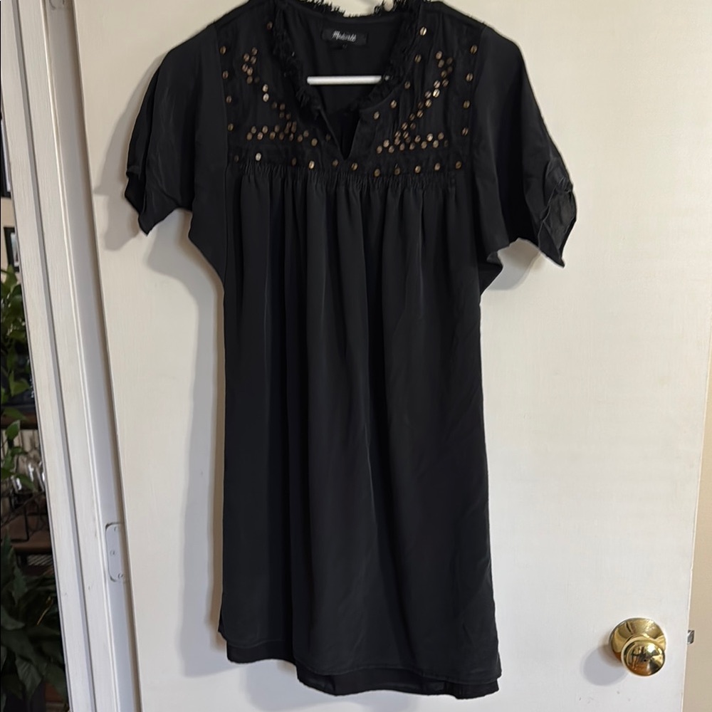Madewell Black Eyelet Dress